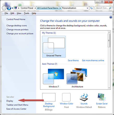 Windows 7 Display Link